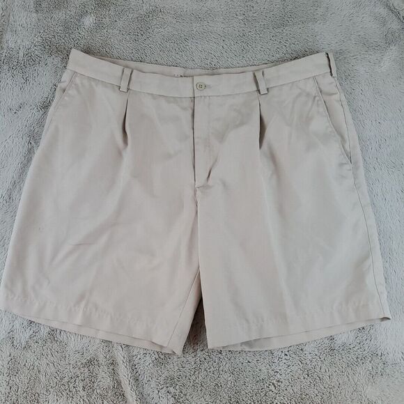 Nike Golf Shorts Mens Sz 40‎ Light Gray Casual Performance Chino Stretch - Picture 1 of 9
